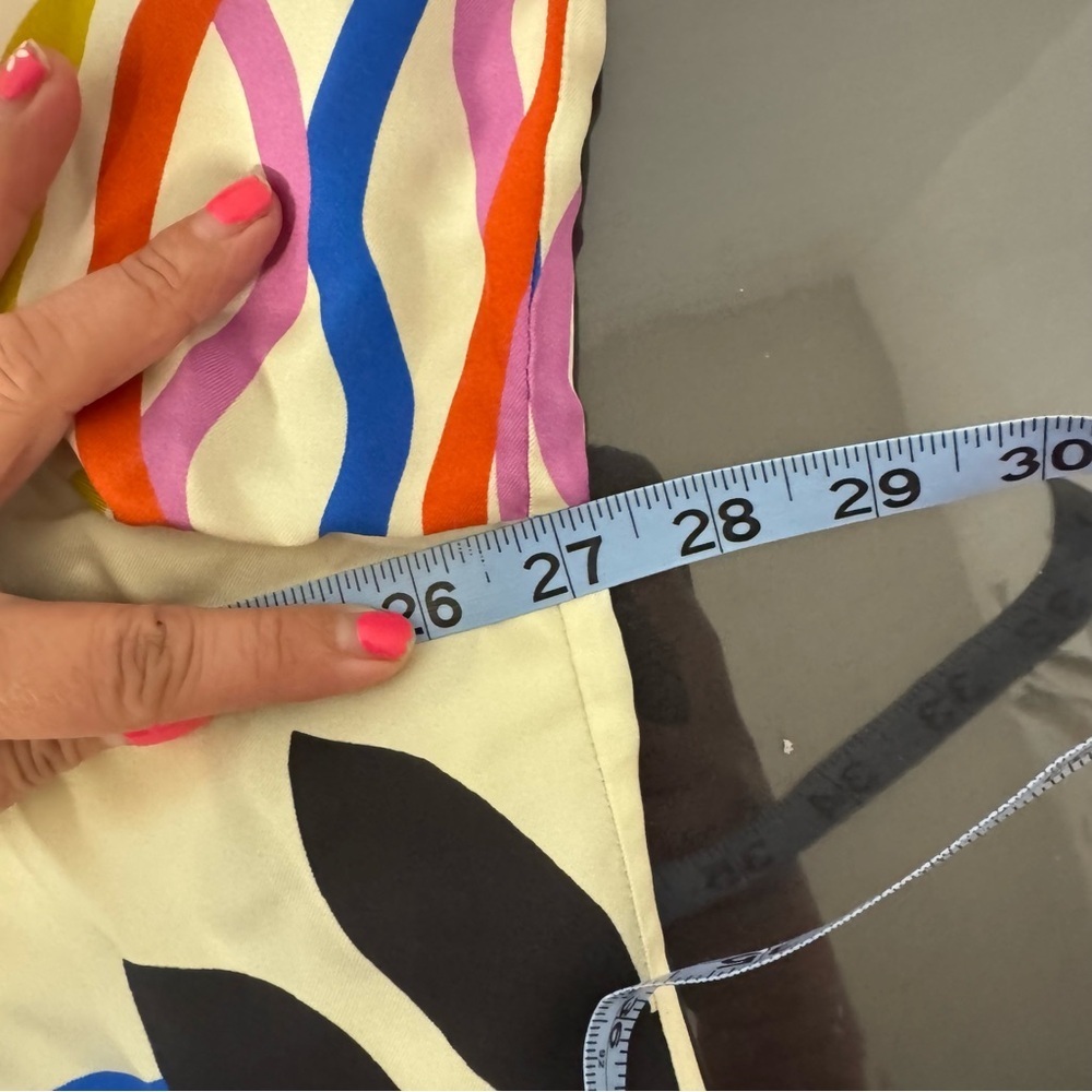 Jade Johnny Was Cream Button-Up Blouse with Colorful Sun & Bird Print XL - Picture 8 of 9